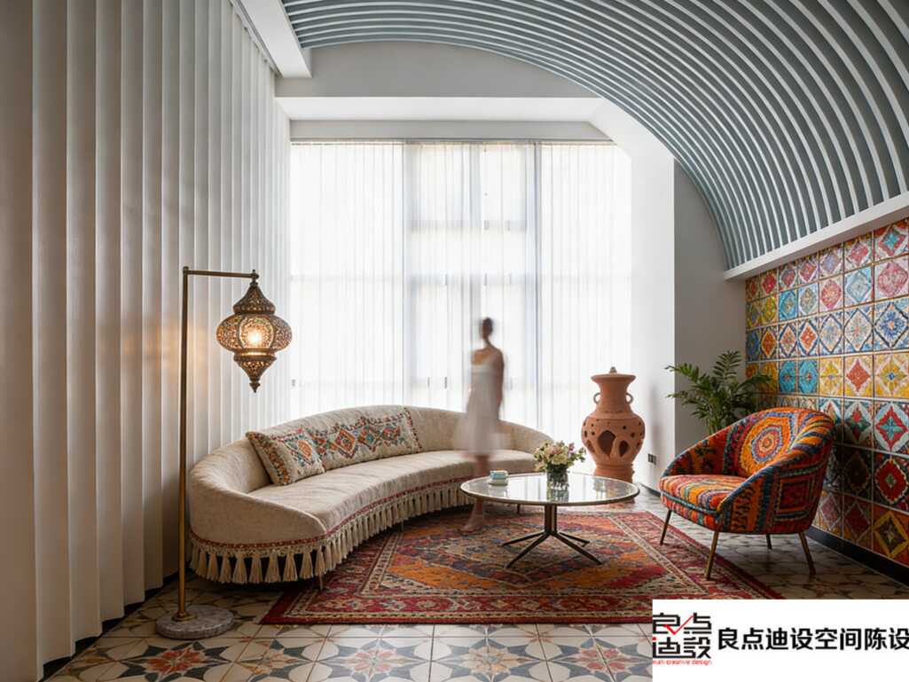 抄作业!波西米亚风美容院装修软装设计天花板，进门就想躺平✨